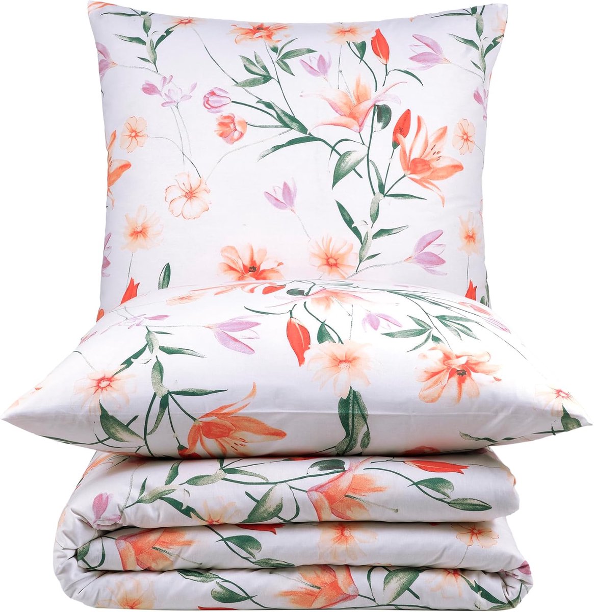 Renforcé bed linen made from 100% cotton, breathable all-year-round bed linen with zip, easy-care and skin-friendly - ShopVlot