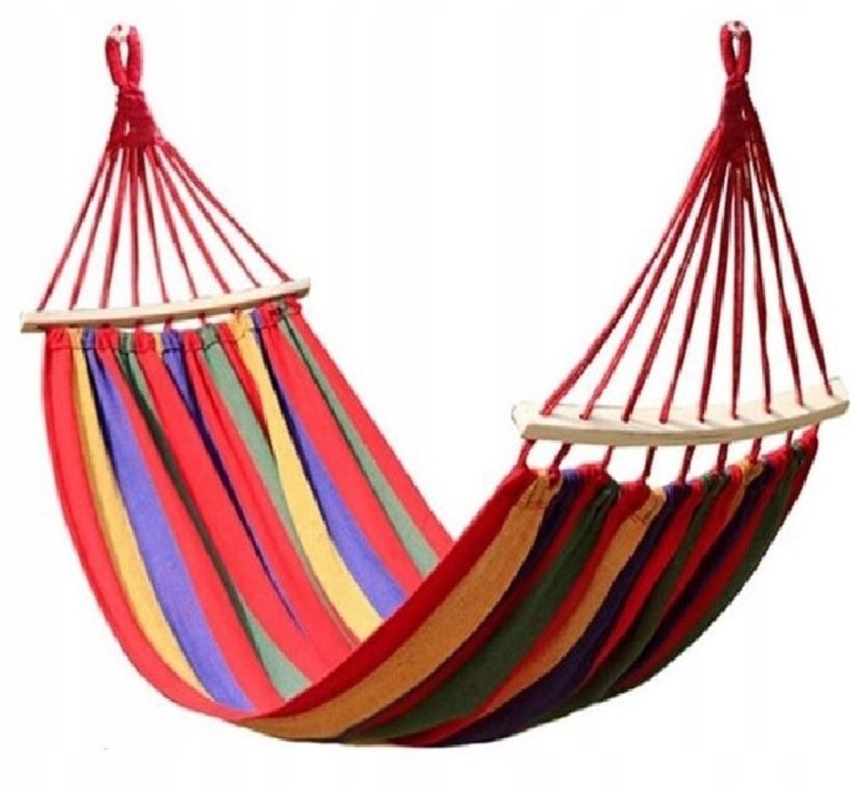 Sterke Rode Tuin Hangmat 170 x 80 cm - Comfortabel en Draagbaar