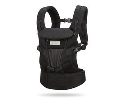 Sovani Adapt - Draagzak - Draagdoek - Ergonomische Baby Draagzak 0-36mnd - Luxe Buikdrager tot 15 kg - Draagzak Baby - OEKO-TEX Katoen - Handsfree Comfort - Met Rugsteun - Zwart