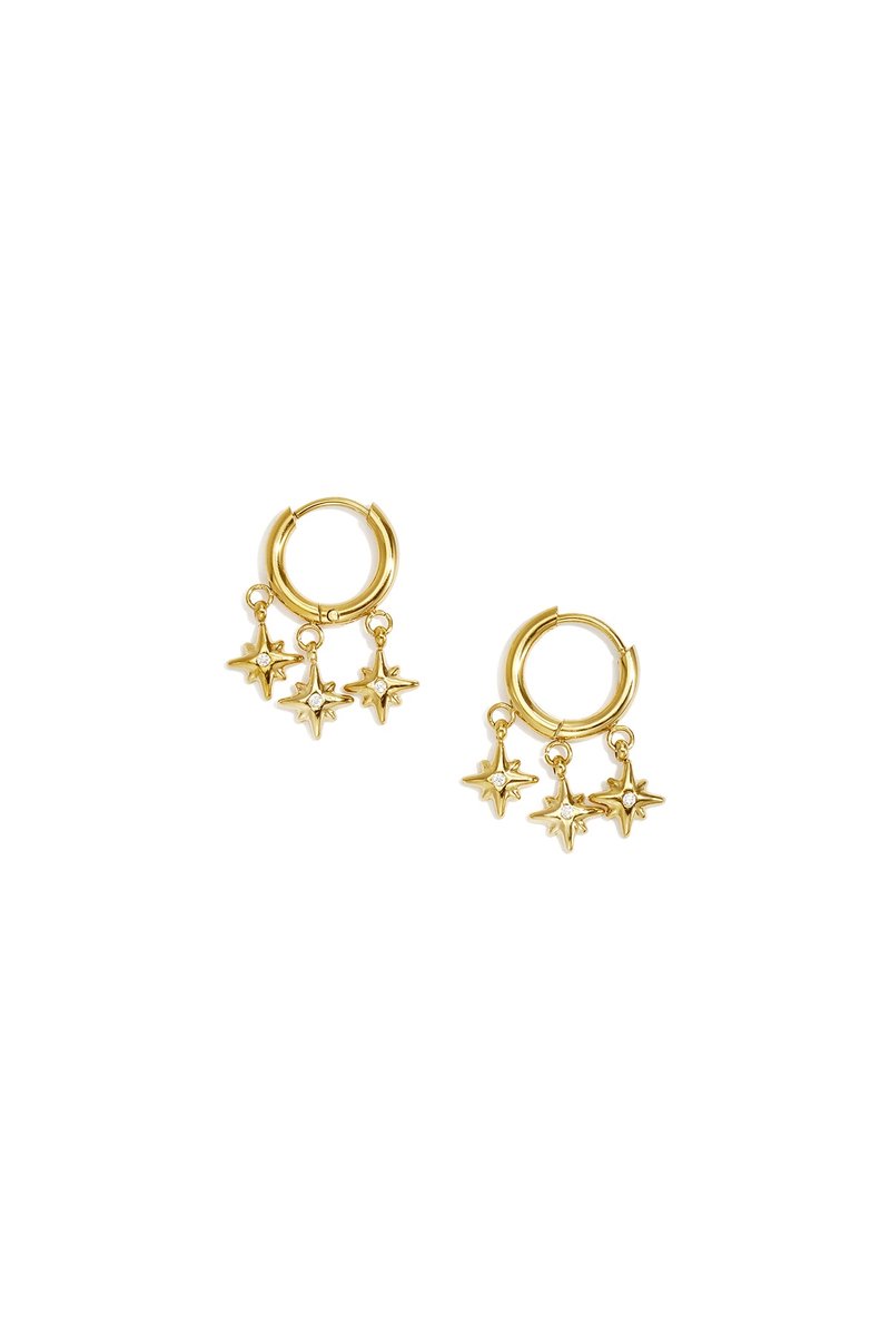 Vara - Geometrische Oorbellen - Stainless Steel - - Zilver