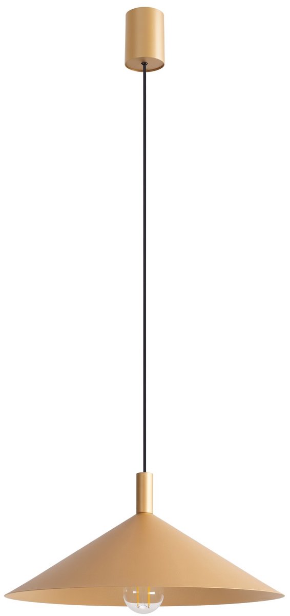 Sollux Lighting Hanglamp Nox - E27 - goud - staal - 40x40x135cm