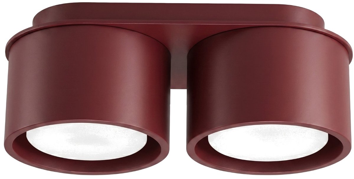 Sollux Lighting Plafondlamp MODO - Gx53 - bordeaux - aluminium - 21x10x8cm