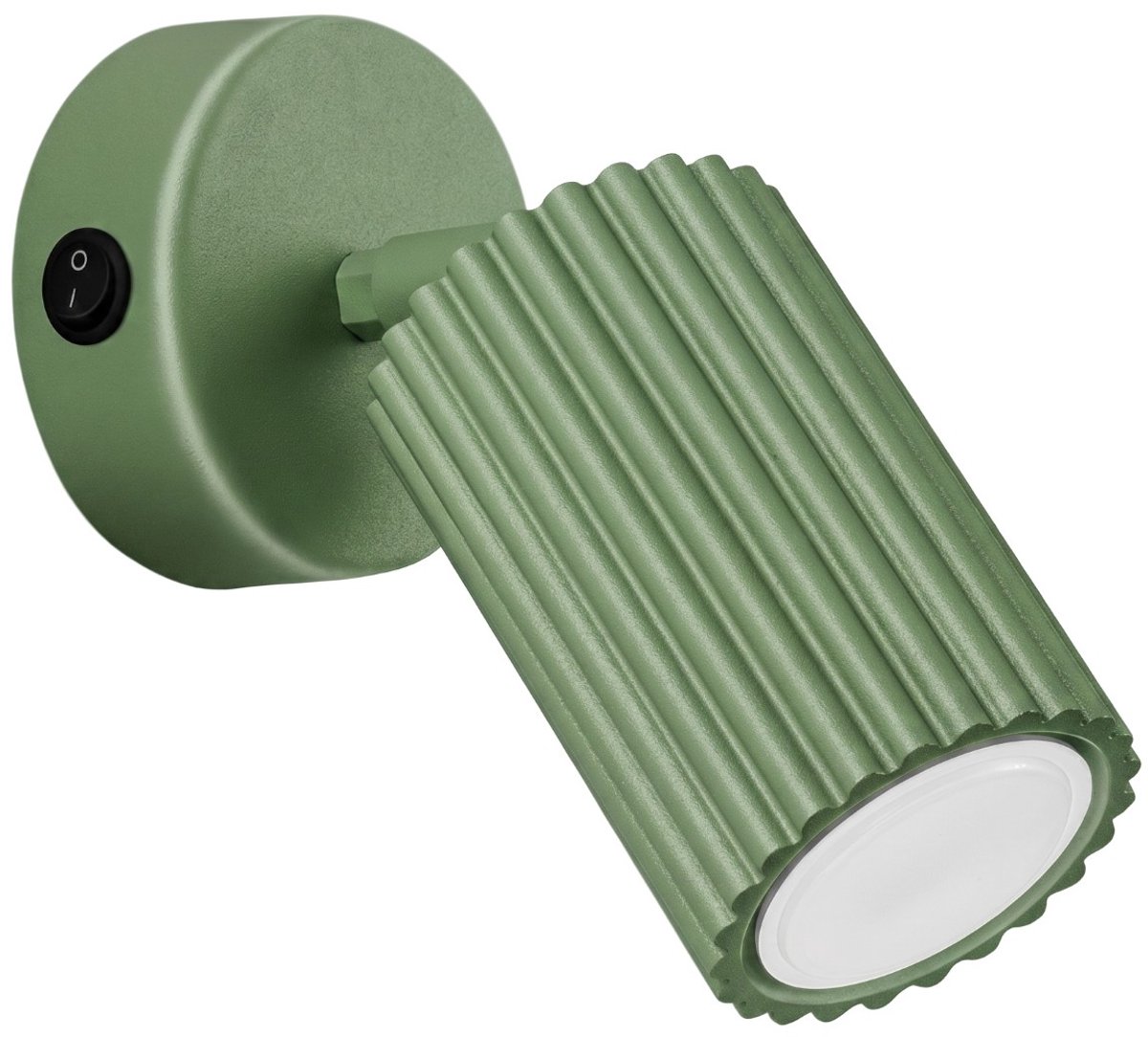 Sollux Lighting Wandlamp KARBON - GU10 - salie - aluminium - 8x16x16cm