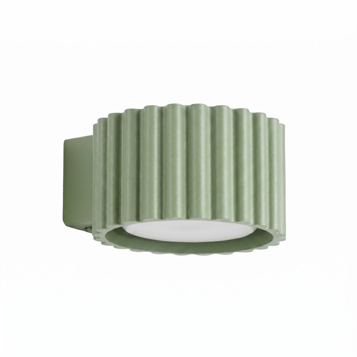 Sollux Lighting Wandlamp AURA - Gx53 - salie - aluminium - 10x12x6cm