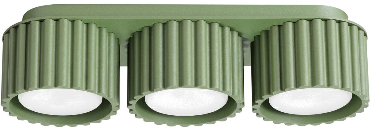 Sollux Lighting Plafondlamp AURA - Gx53 - salie - aluminium - 32.5x10x8cm