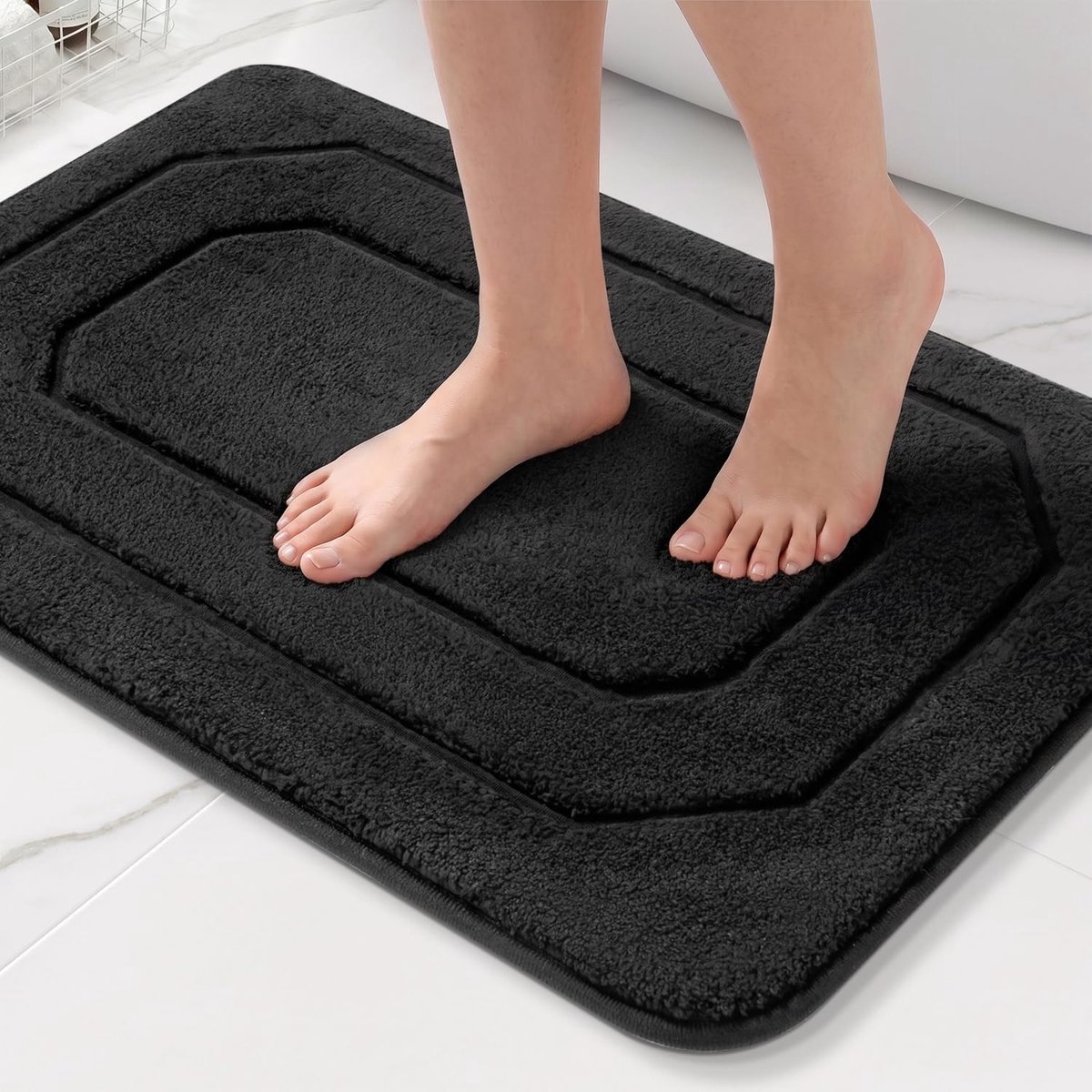 HITSLAM Badmat van traagschuim met hoge dichtheid, antislip, 60 x 40 cm - ShopVlot
