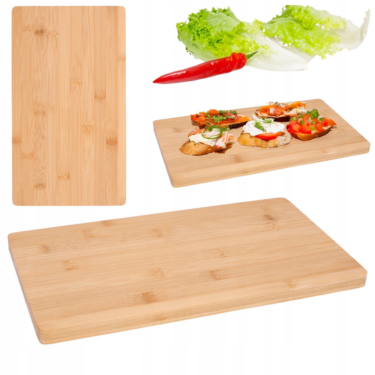 Bamboe snijplank 35x20 cm - Stevig en veelzijdig keukenaccessoire
