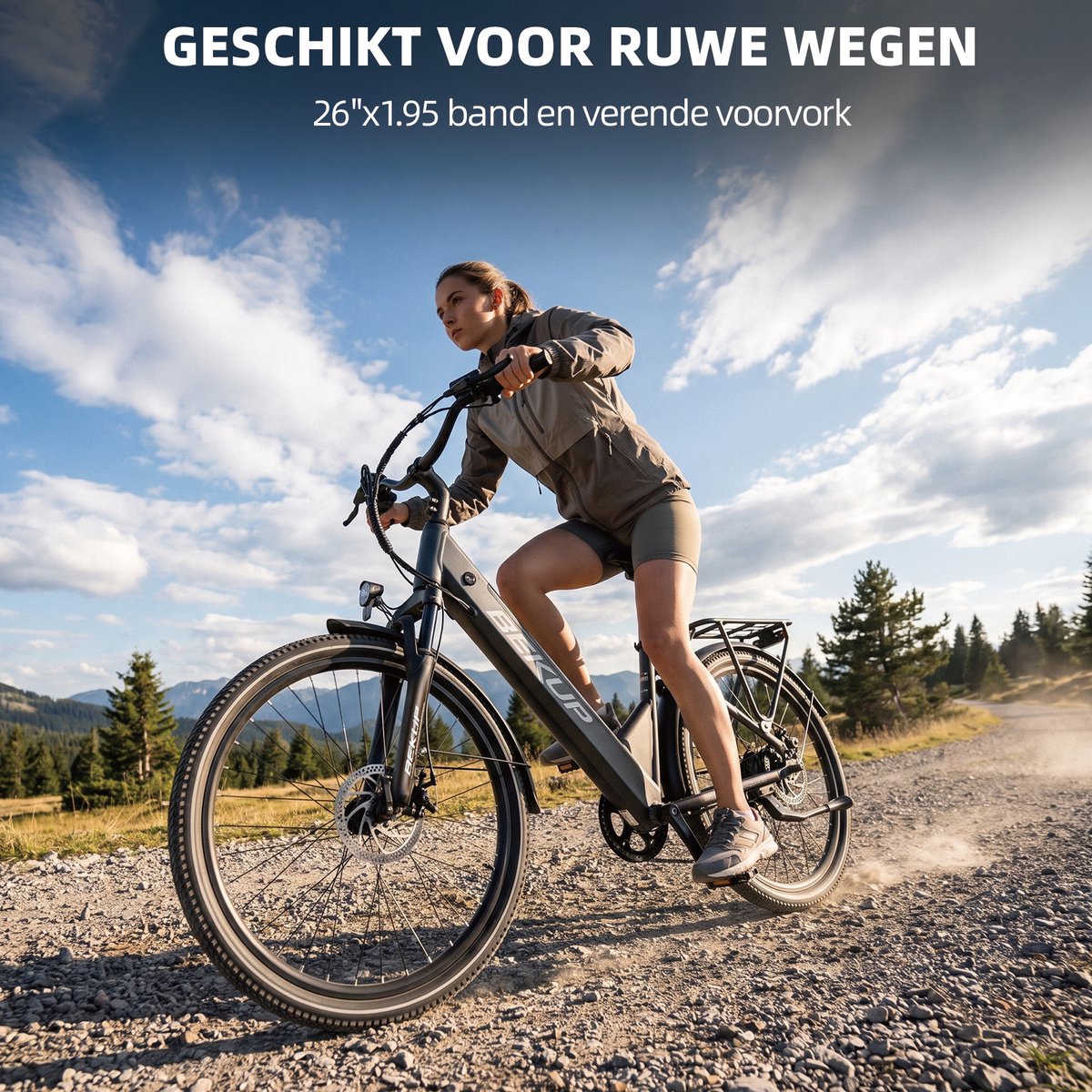 SMARTAI 26 inch Elektrische Fiets - 36V 14.5AH Accu - 45Nm thumbnail 6
