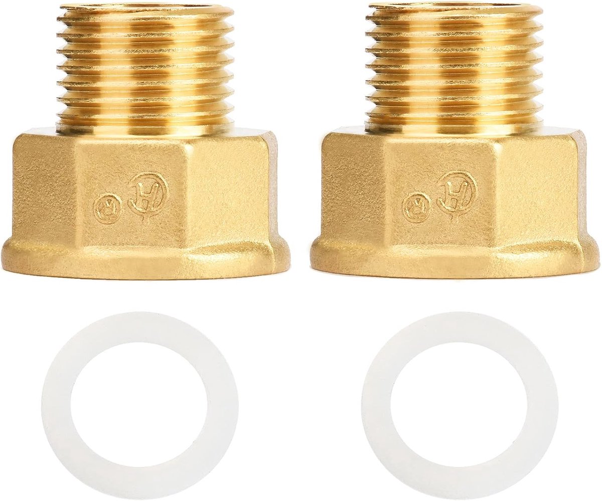 Reducer, stainless steel, threaded fitting IG x AG (1/2" x 3/4") - ShopVlot