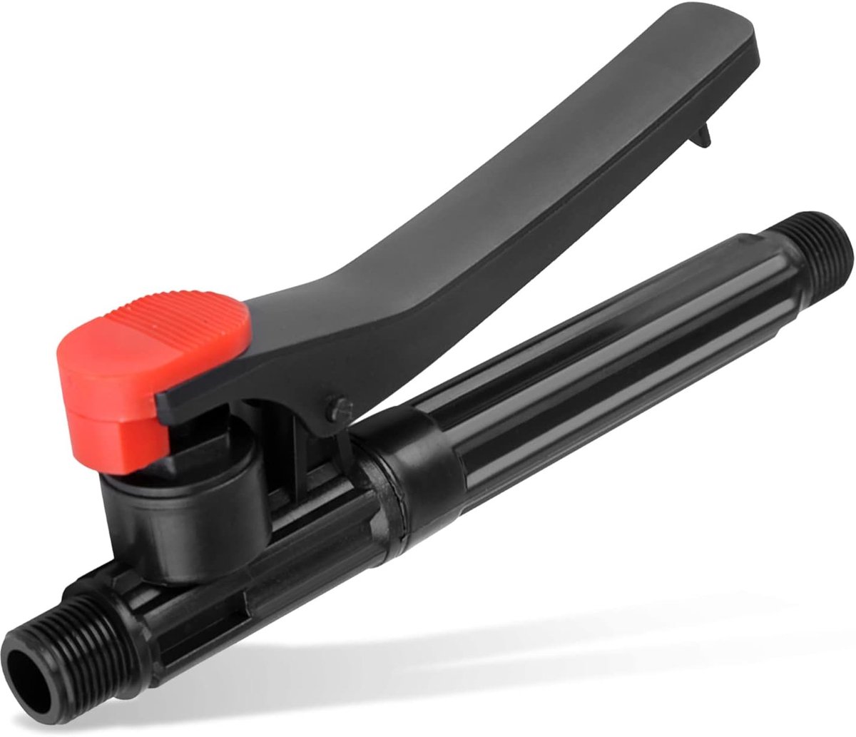 KZQ Pompactie drukspuit - Vervangende sproeihandgreep en trekker voor tuin- en rugspuiten - Universeel M18 schroefdraad - Zwart