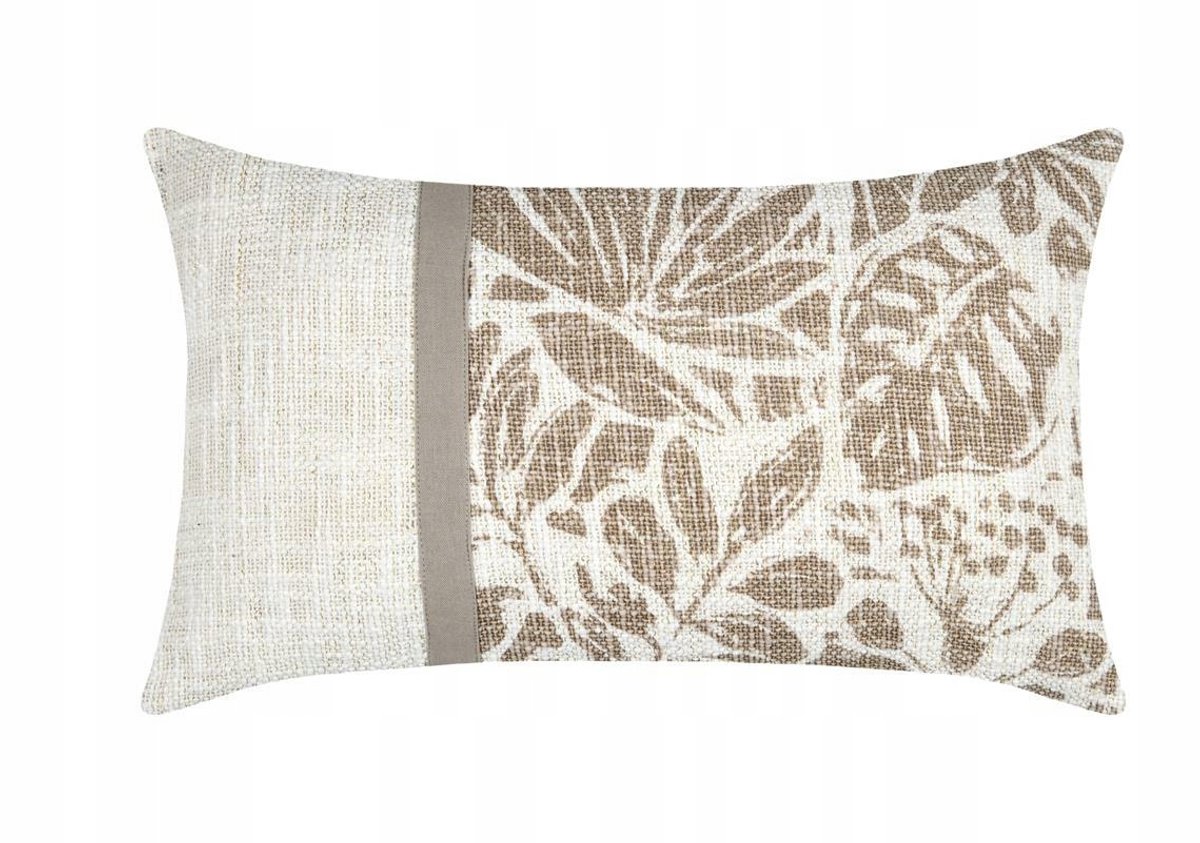 Decoratieve kussen 30x50cm met botanisch patroon, boho stijl