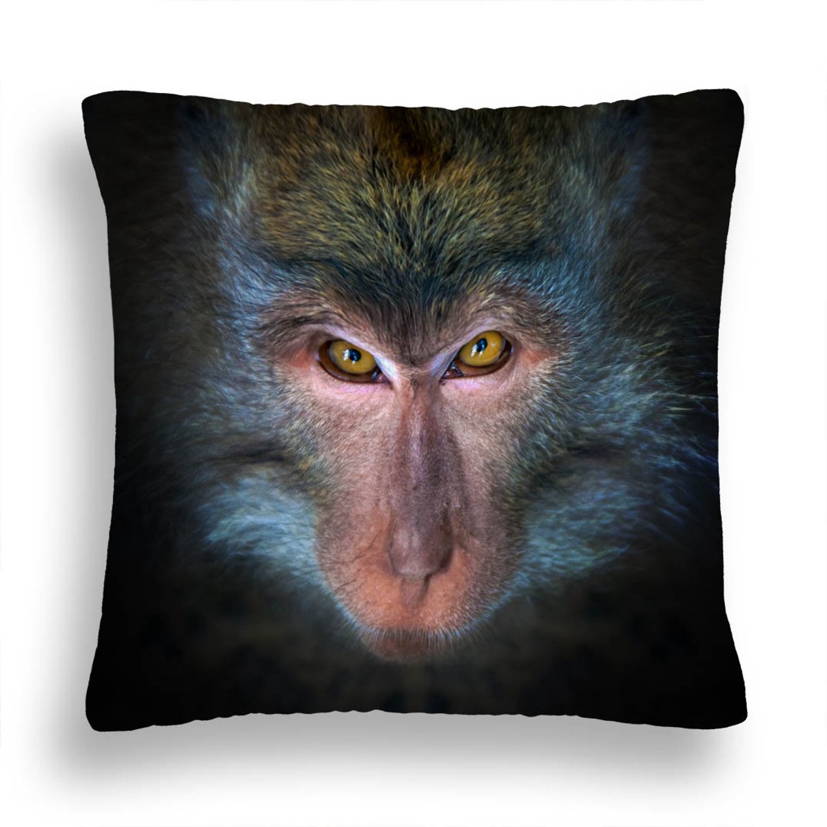 Decoratieve Kussen 40x40cm met Chimpansee Print - Zacht & Wasbaar
