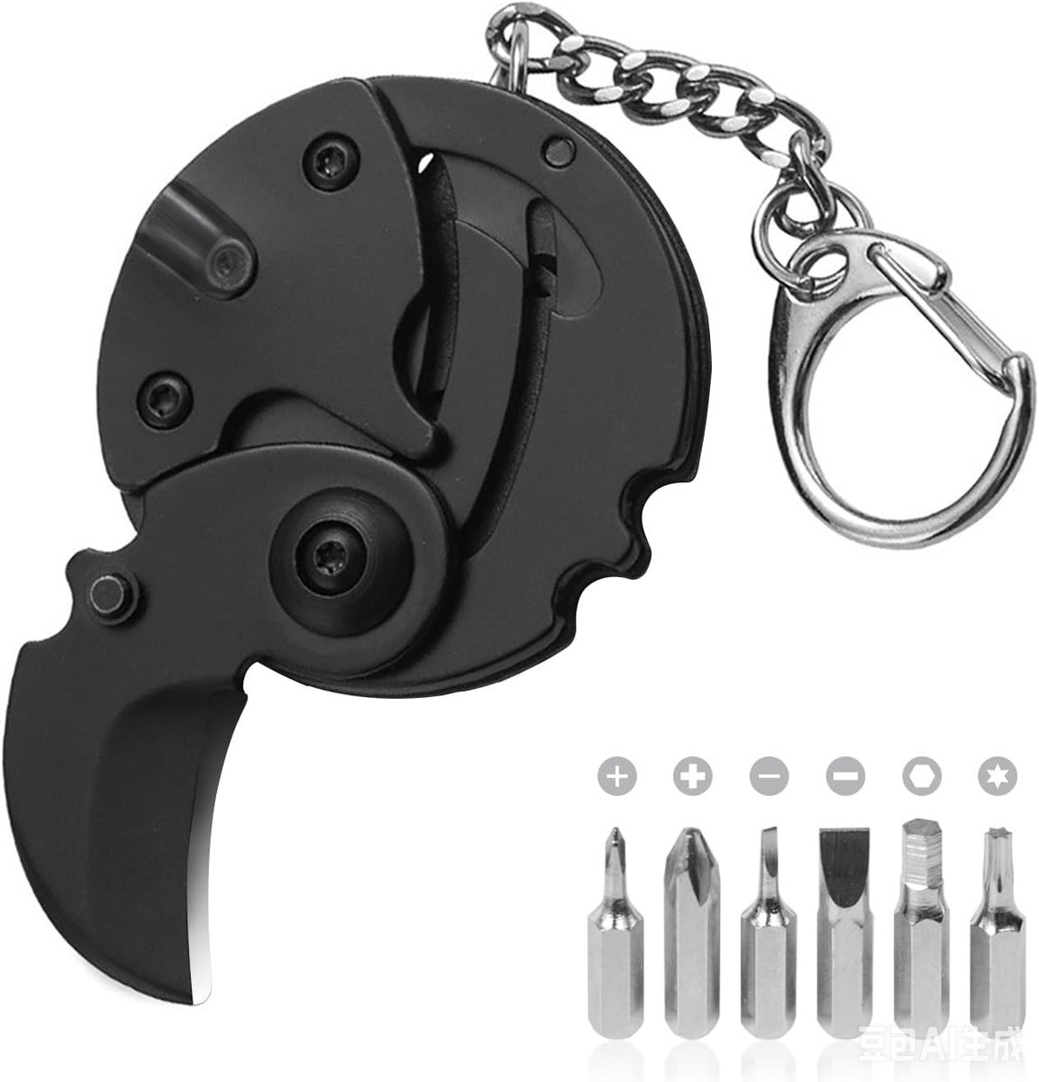 Namajunas - Opvouwbare sleutelhanger - Survival EDC met Multitool - voor Auto, Reis en Outdoor - Motor Sleutelhanger - Geschenk - Karabijnhaak - Voor elke gelegenheid