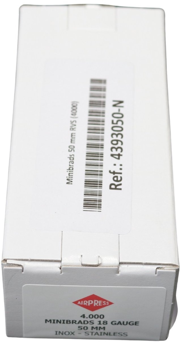 Minibrads 50 mm RVS 7000 stuks