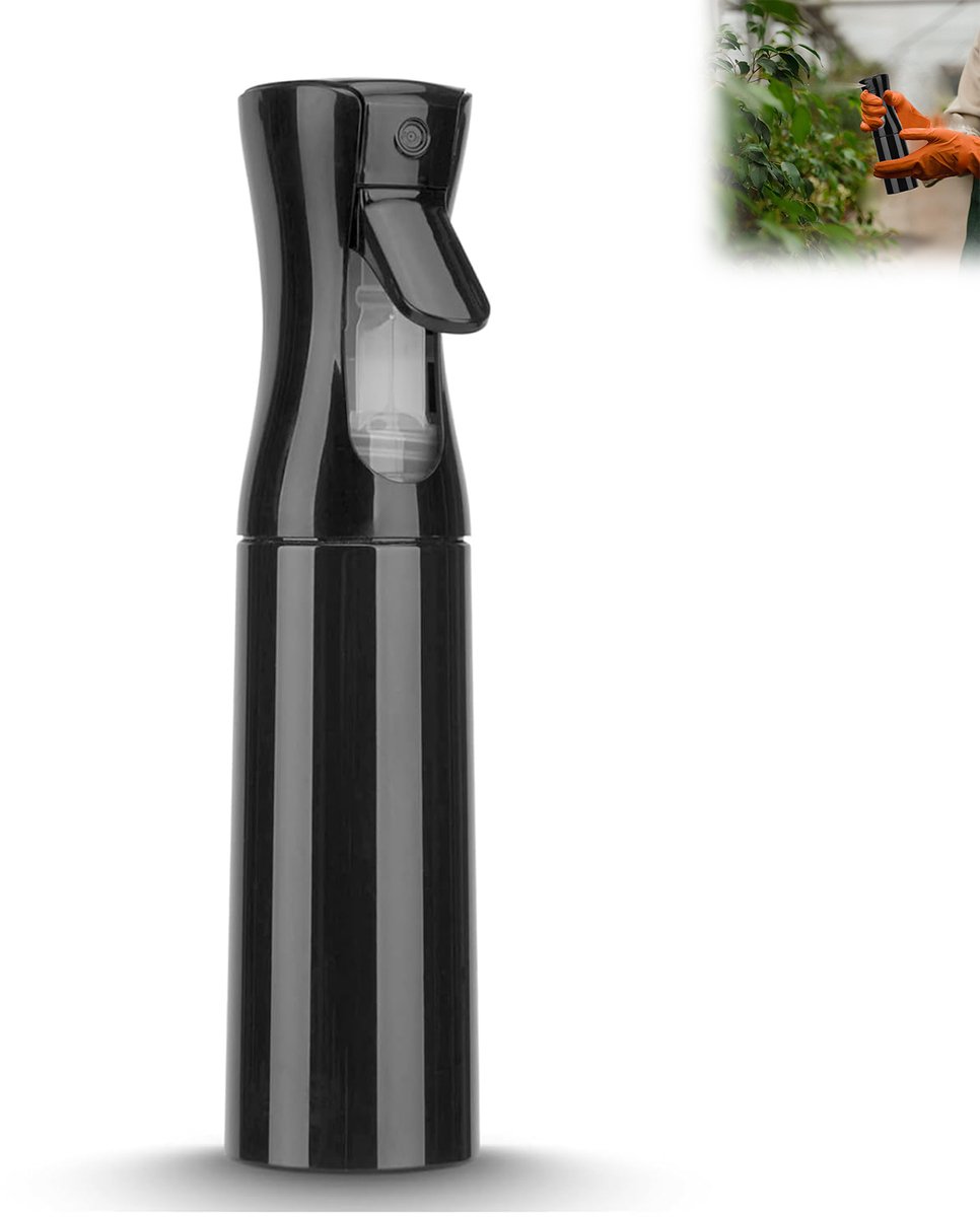 Sprayfles voor haar (300 ml) met continue ultrafijne nevel voor haar- salons- kappers- planten- huidverzorging en reiniging.