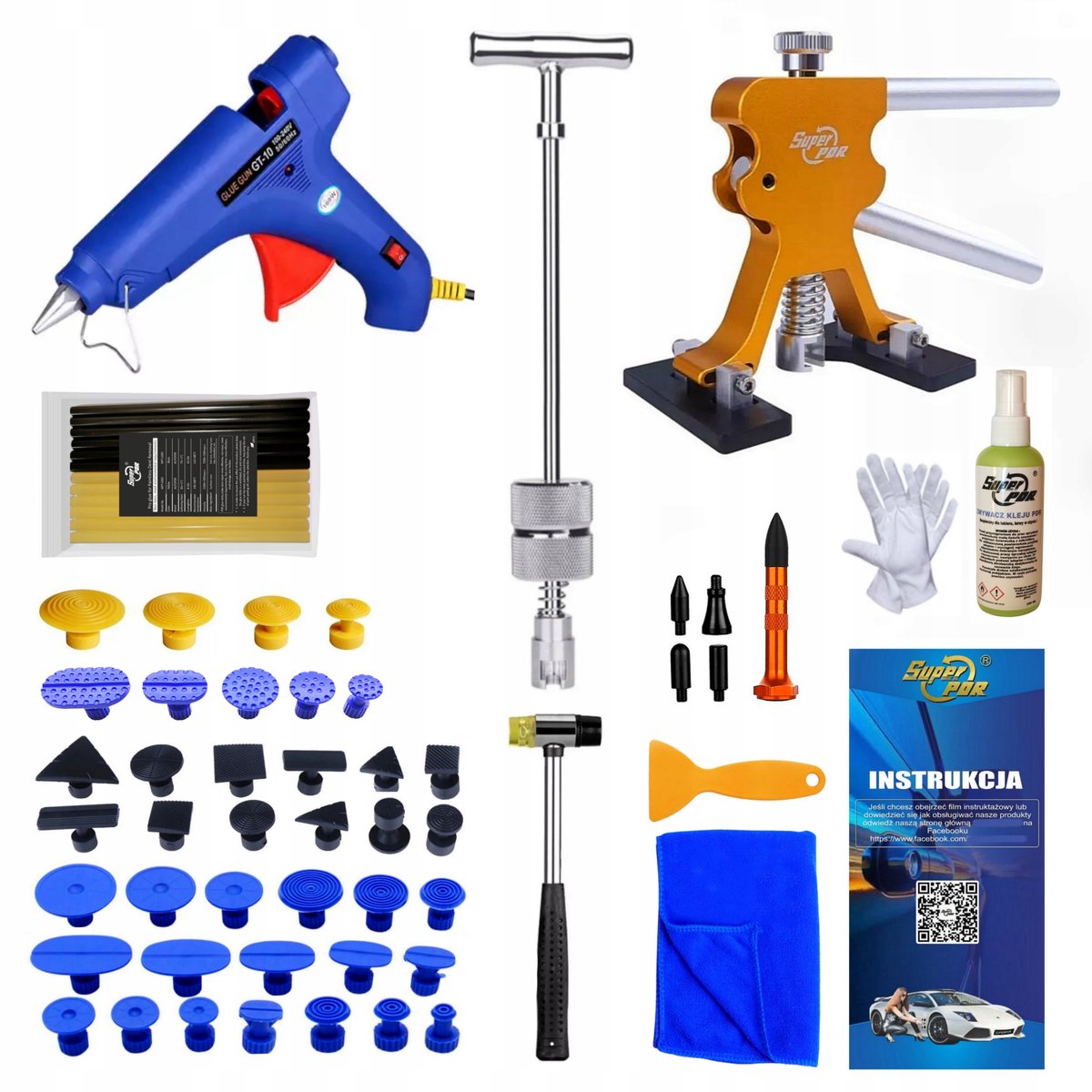 PDR Set: Krabbelhamer & Trekker voor Deukreparatie