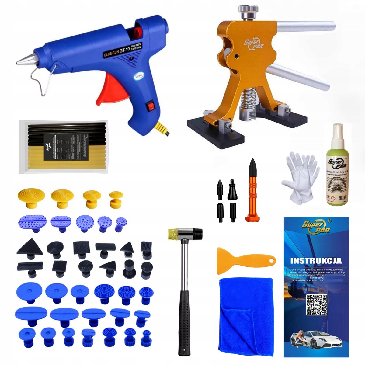 PDR Deuktrekker Set: Professionele Reparatie Zonder Lakbeschadiging