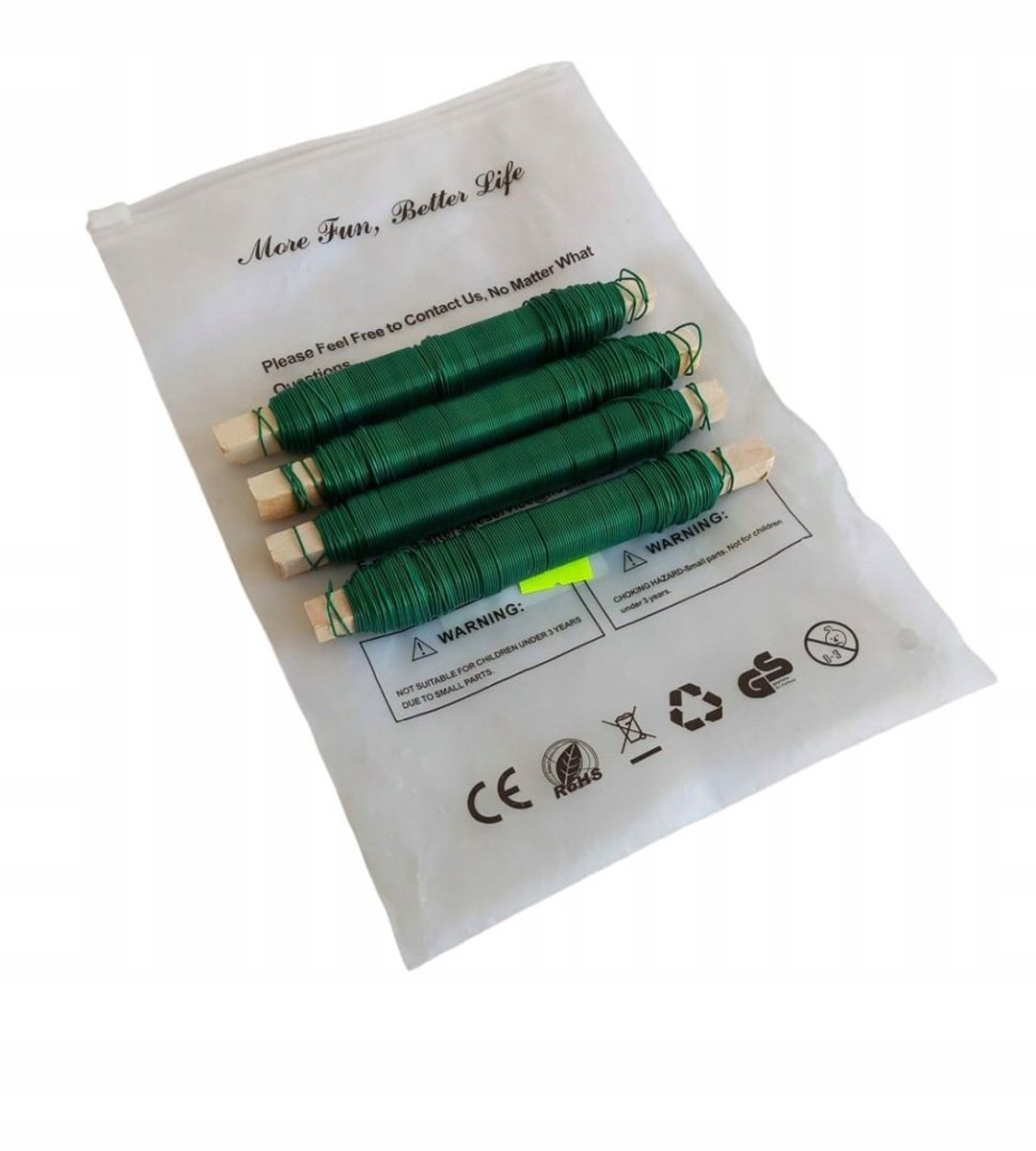 Ulikey Floristiek Draad Groen 35m 65mm 4 Stuks - Zacht & Flexibel