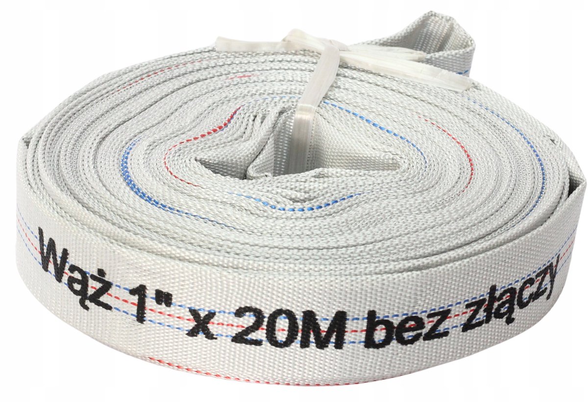 Brandweerslang 1" 20m Wit - Krachtige Waterpomp Slang