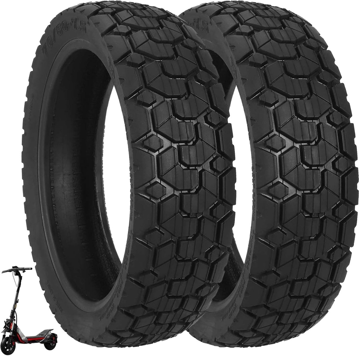 Tubeless Tyres for Ninebot G3/ZT3/ZT3 Pro, 11 Inch Tubeless Tyres, Thickened Vacuum Tyres, Wear-resistant Pneumatic - ShopVlot