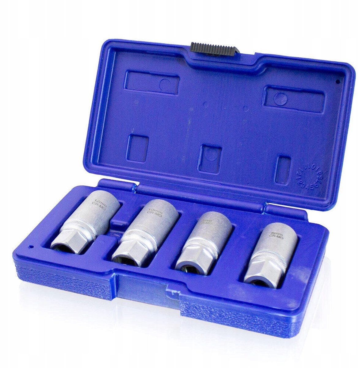 4-delige dopset voor dubbelzijdige schroeven 1/2" 6-12mm