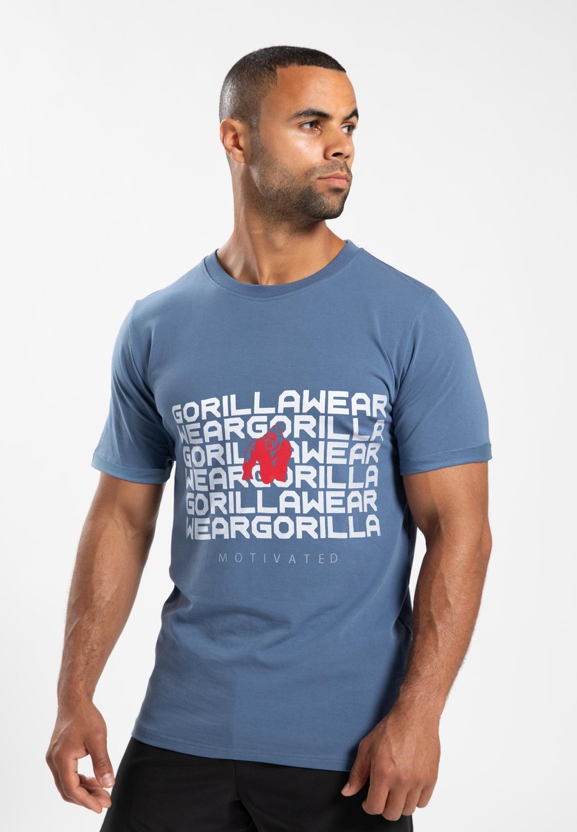 Gorilla Wear Bradley T-shirt - Coronet Blauw - 3XL