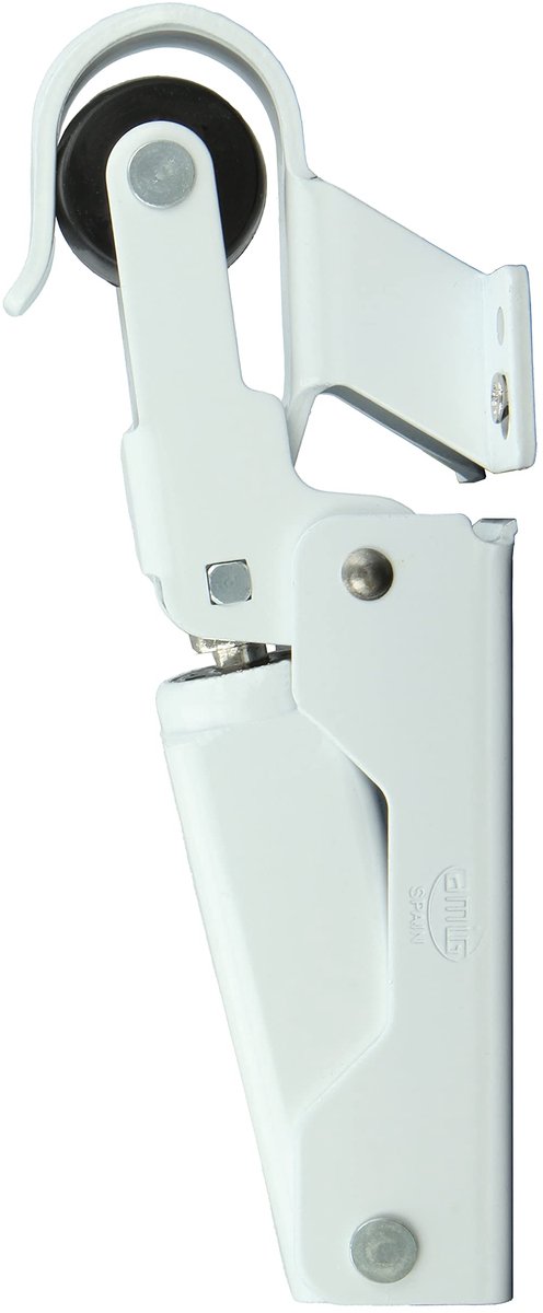 Famanu – Hydraulische deurdranger van aluminium, deurstopper met afmetingen van 108 x 32 mm, ideaal voor deurremmen en dempers, kleur wit, maximaal gewicht 40 kg
