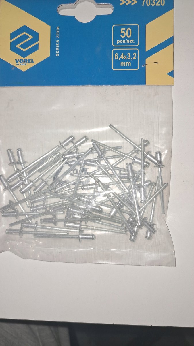 Aluminium blindklinknagels 6,4 x 3,2 mm - 50 stuks