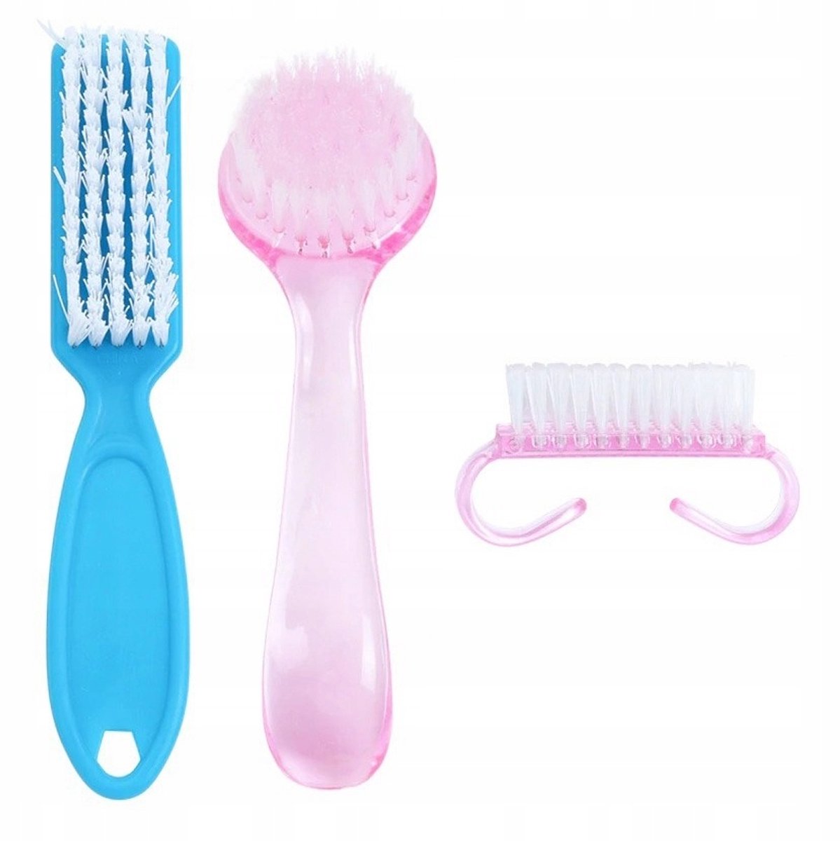 Set van 3 nagelborstels voor stofverwijdering en manicure