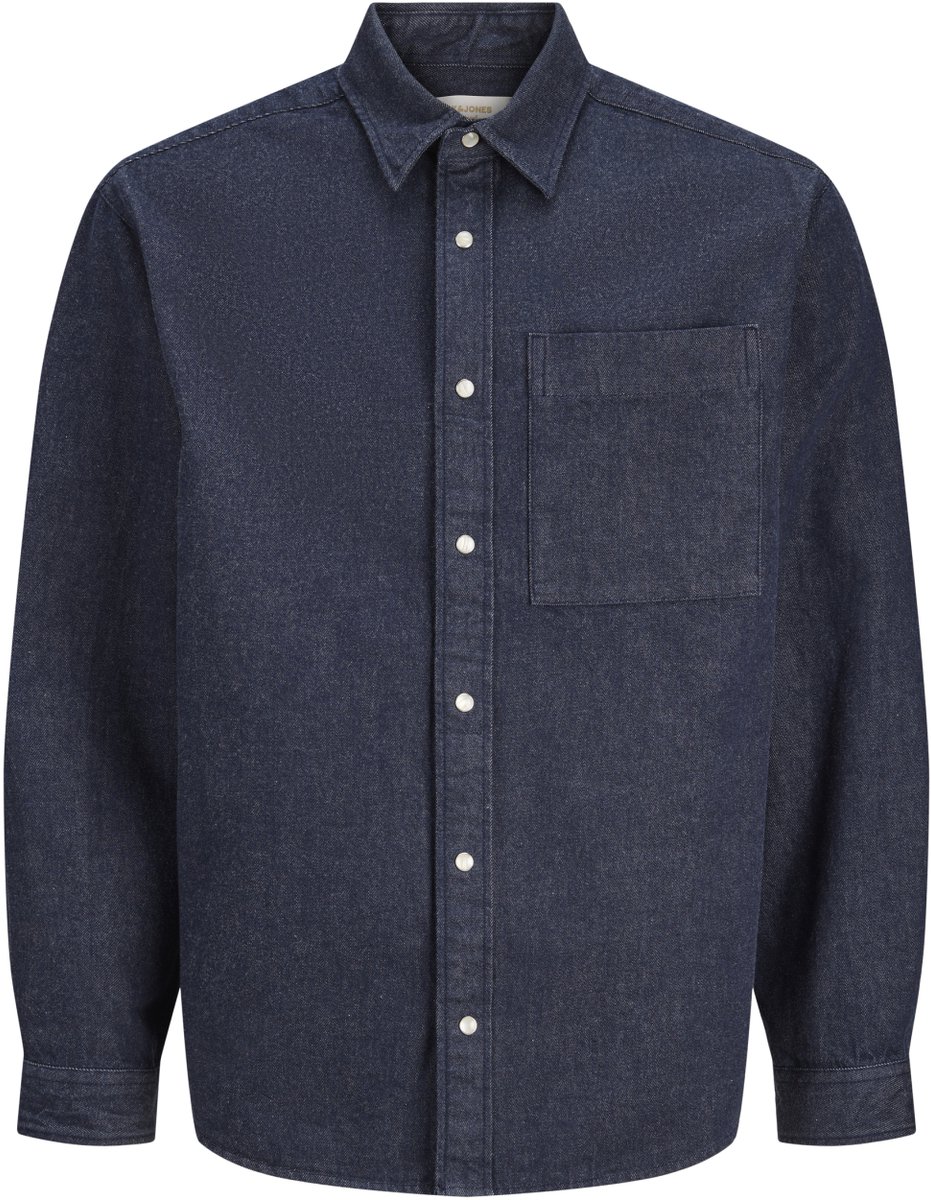Jack & Jones Overhemd Jorfrederiksberg Washed Denim Ls 12300971 Sky Captain Mannen Maat - L