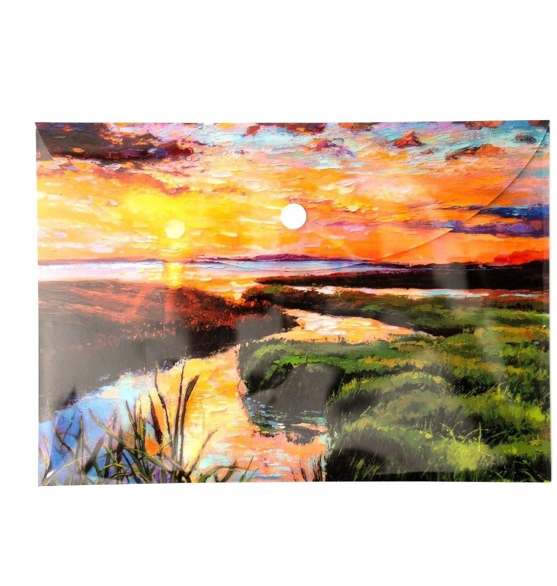 Narcissus A5 Kaart met Rivierprint - Sluiting