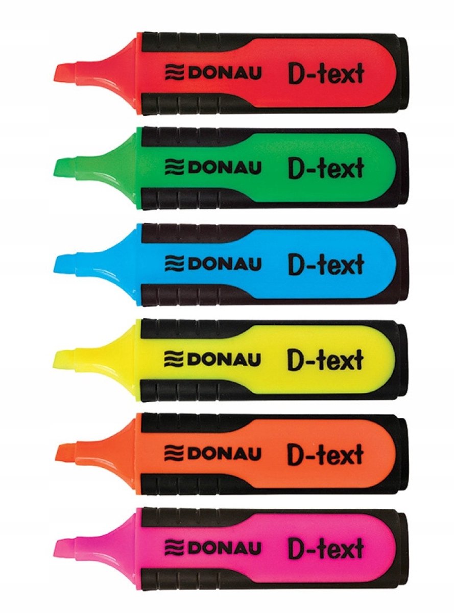DONAU Neon Markeerstiften Set - 6 Levendige Kleuren