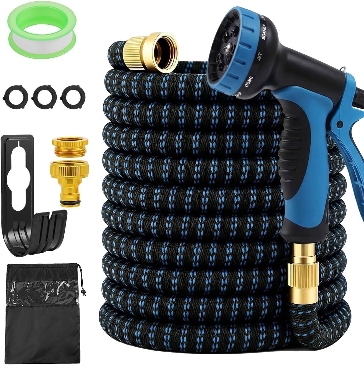 Tuinslang, spiraalslang, flexibel, 15 m - ShopVlot