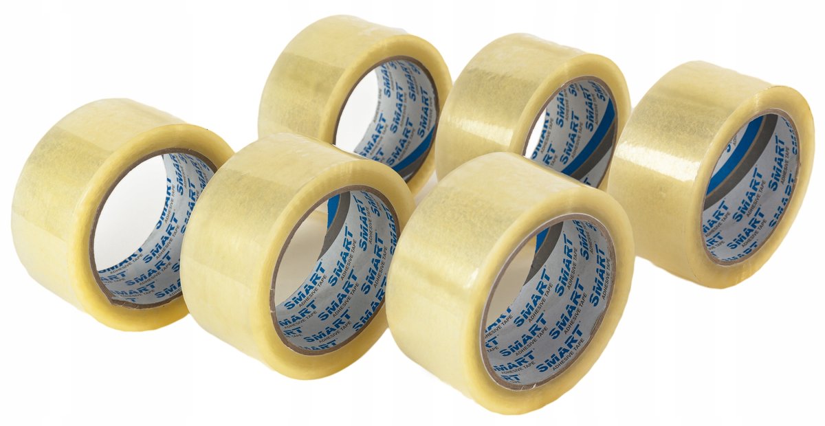 SMART Pakkingstape Transparant Acryl 48mm x 50m - 6 stuks