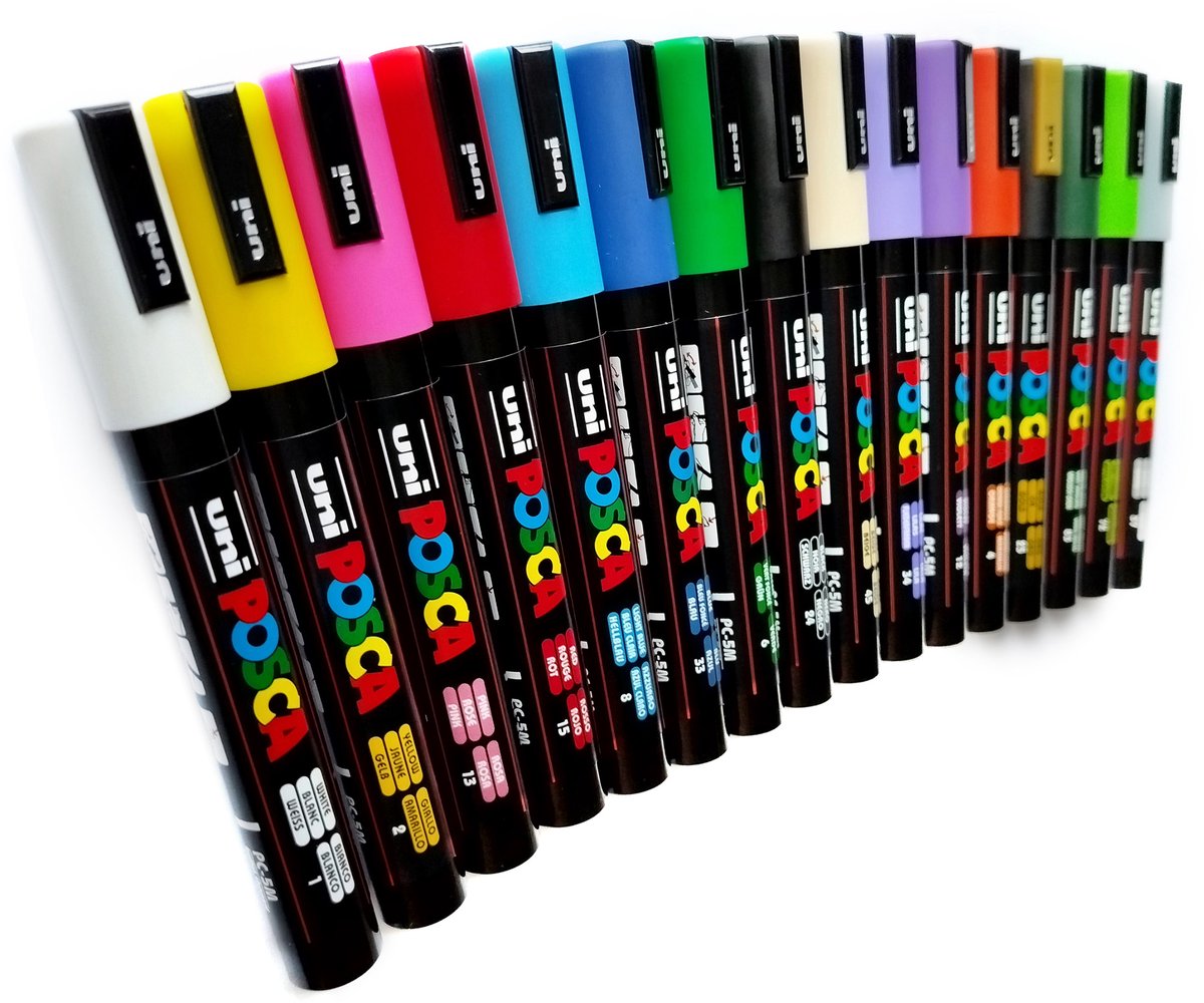 POSCA UNI PC-5M acrylstiftenset 16 stuks