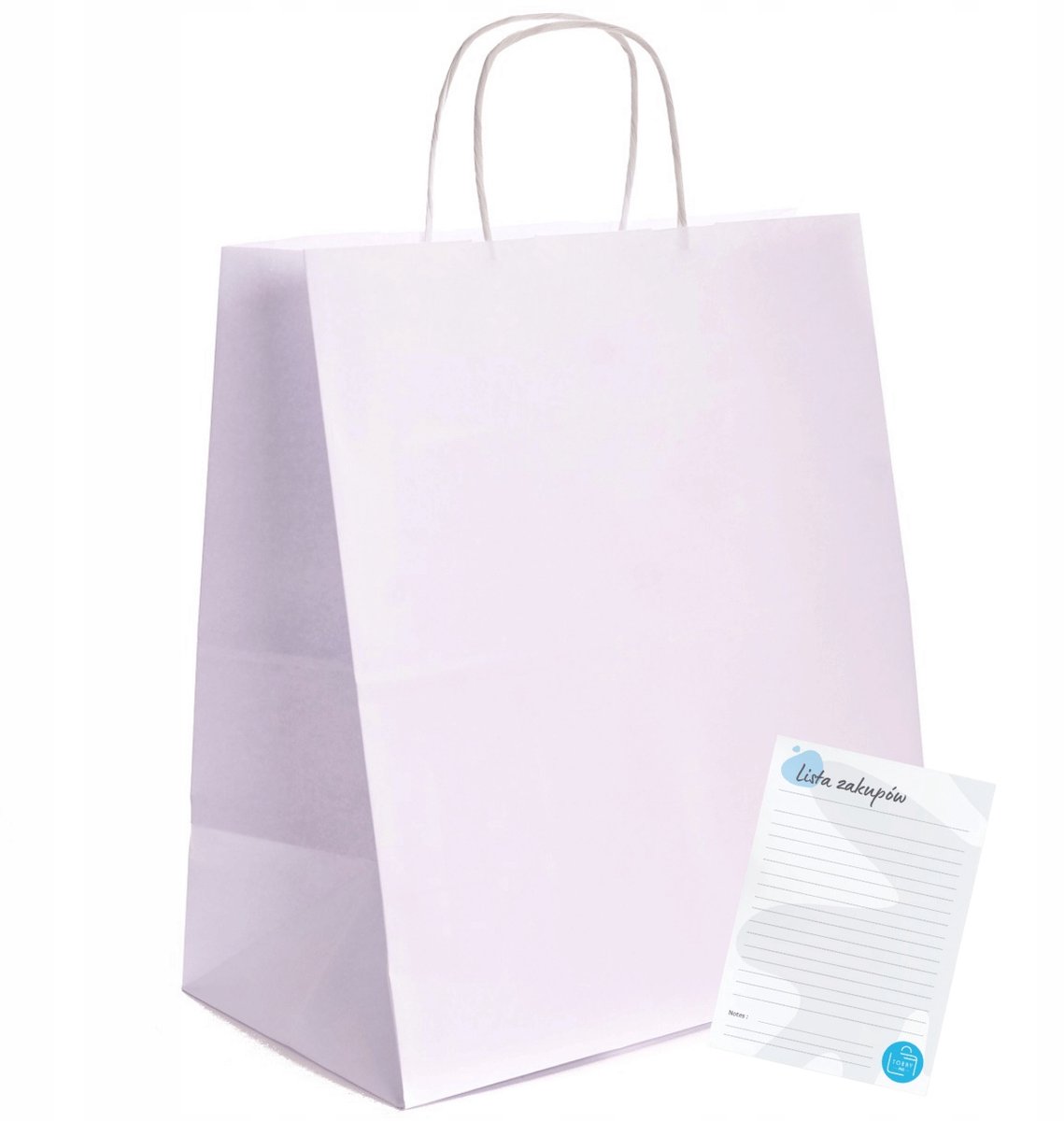 50x Witte Paper Boodschappentassen 30x17x34cm - Duurzaam & Stijlvol
