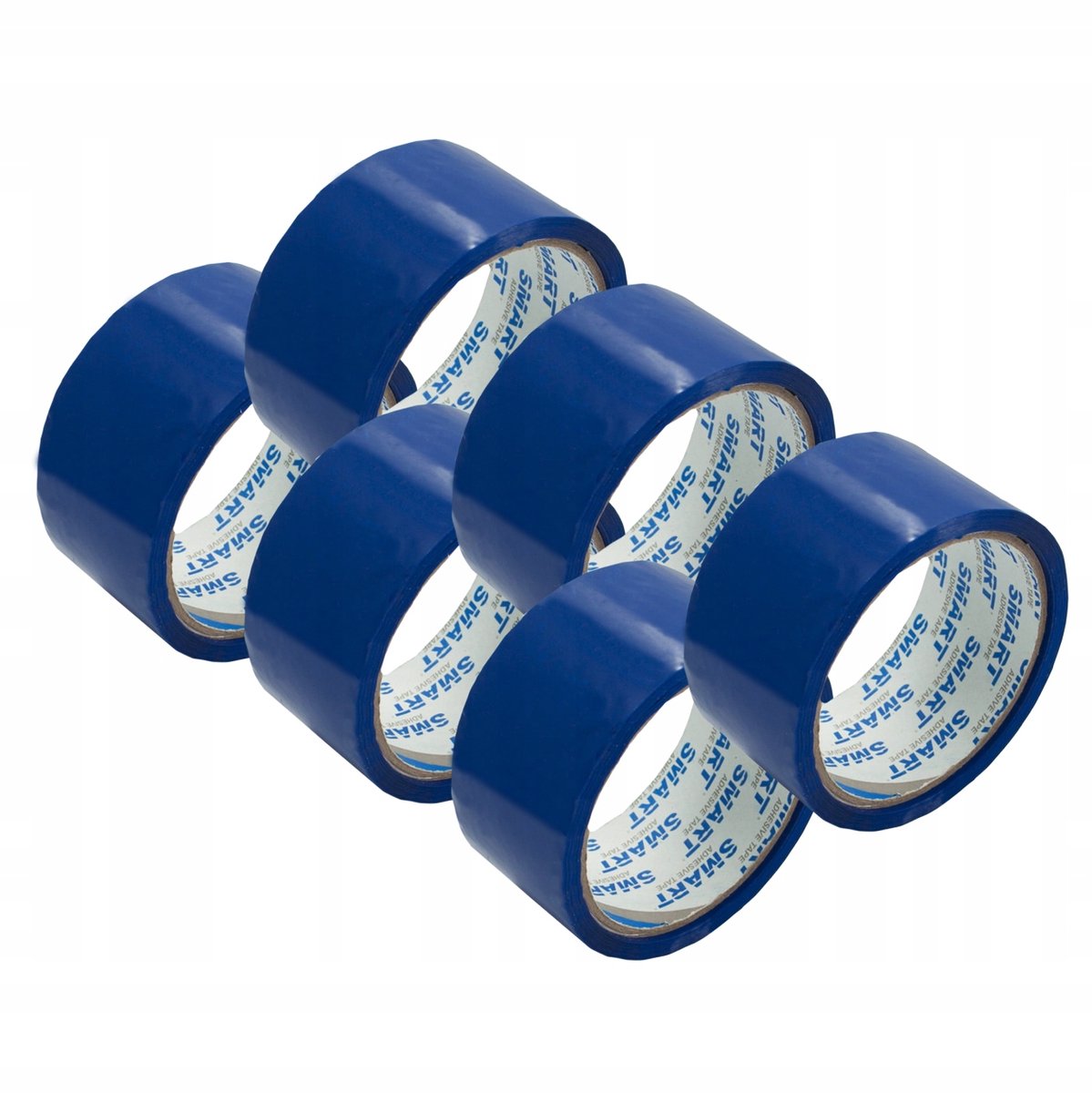 Blauwe Pakkingstape 48mm x 50m - 6 Rollen - Sterke Acryl Kleefkracht