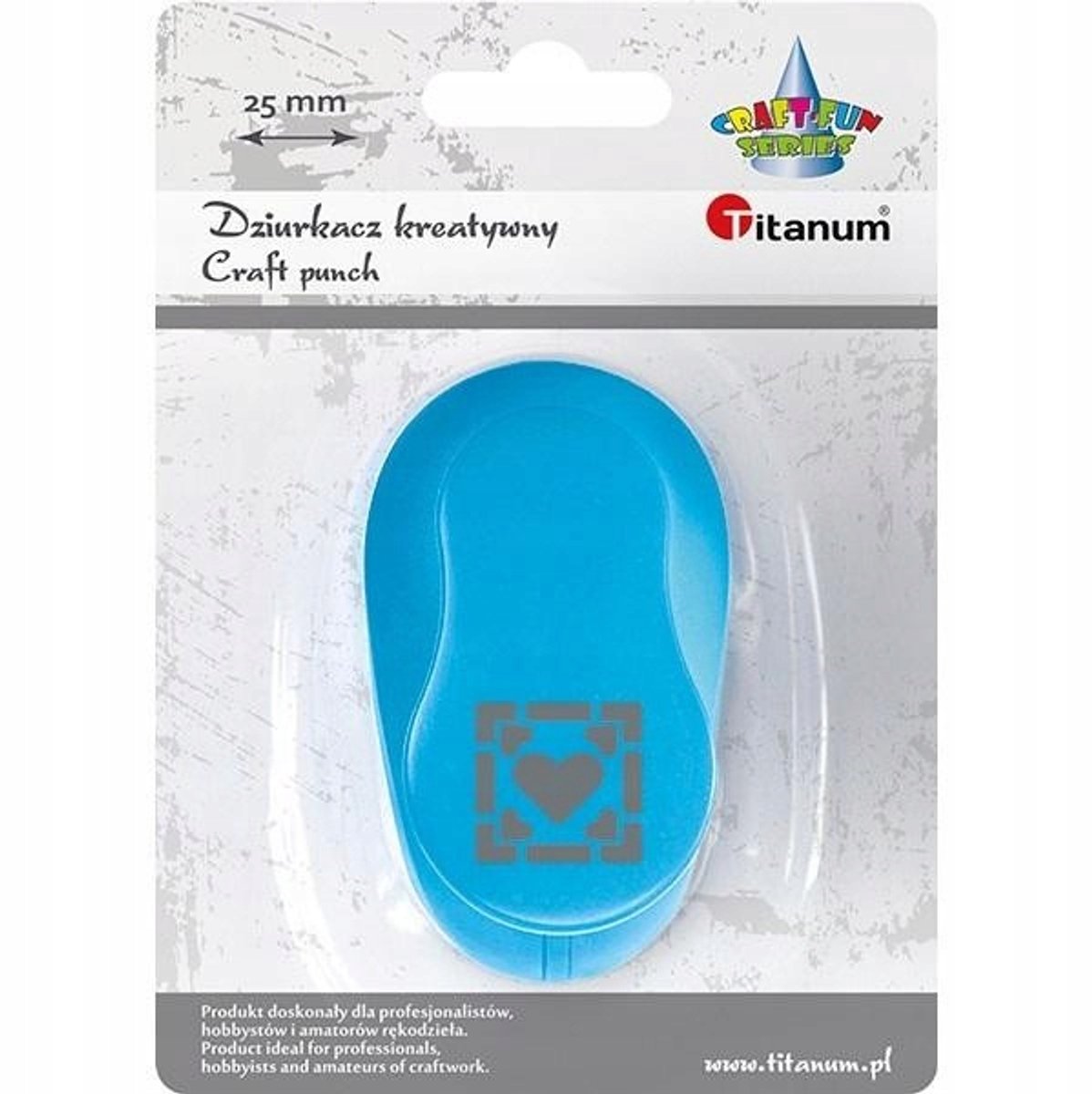 Decoratieve pons met hartmotief - 2,5 cm