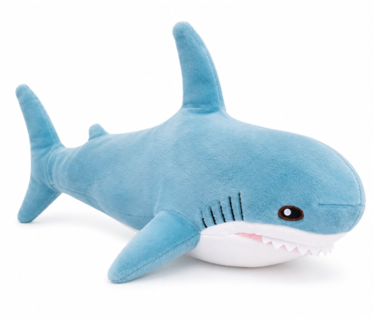 Haai Blauw Pluche Knuffel Vis 25 cm - Speelgoed Knuffels voor Kinderen Jongens Meisjes - Shark Plush Toy