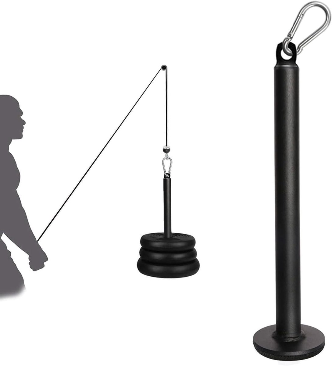 Gewichtsplaat laadpen - halterpen voor fitness - met karabijnhaak - ideaal voor thuis gym - ShopVlot