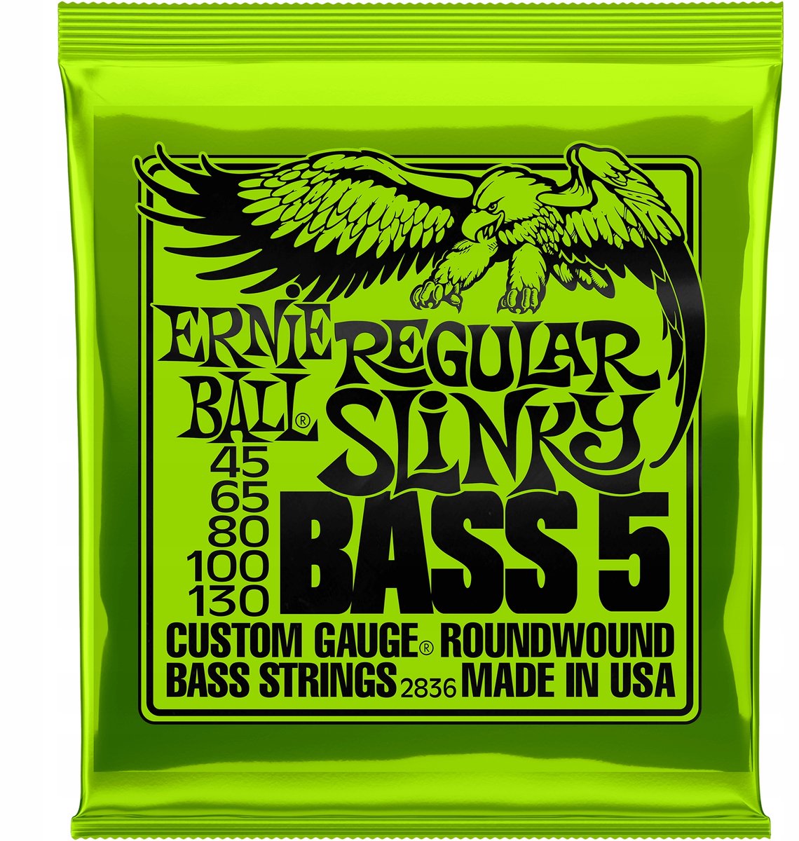 Ernie Ball Regular Slinky 2836 - Bass Snaren, Nickel Wound, Long Scale, Gauge: .45-.130