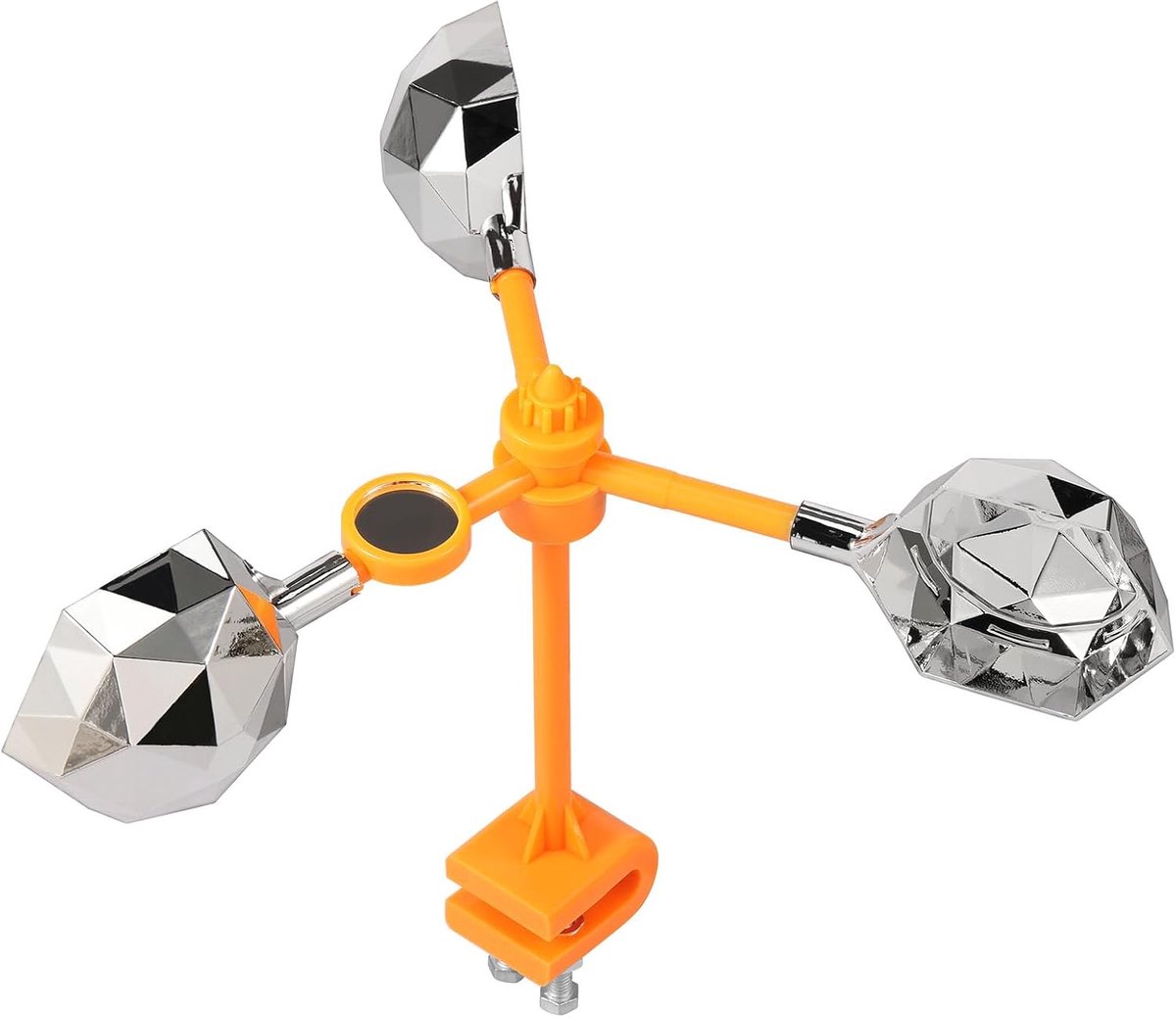Bird Repeller 360° Reflective Bird Guard, Wind Turbine Reflector, Efficient Bird Protection for Garden Use with Stand - ShopVlot