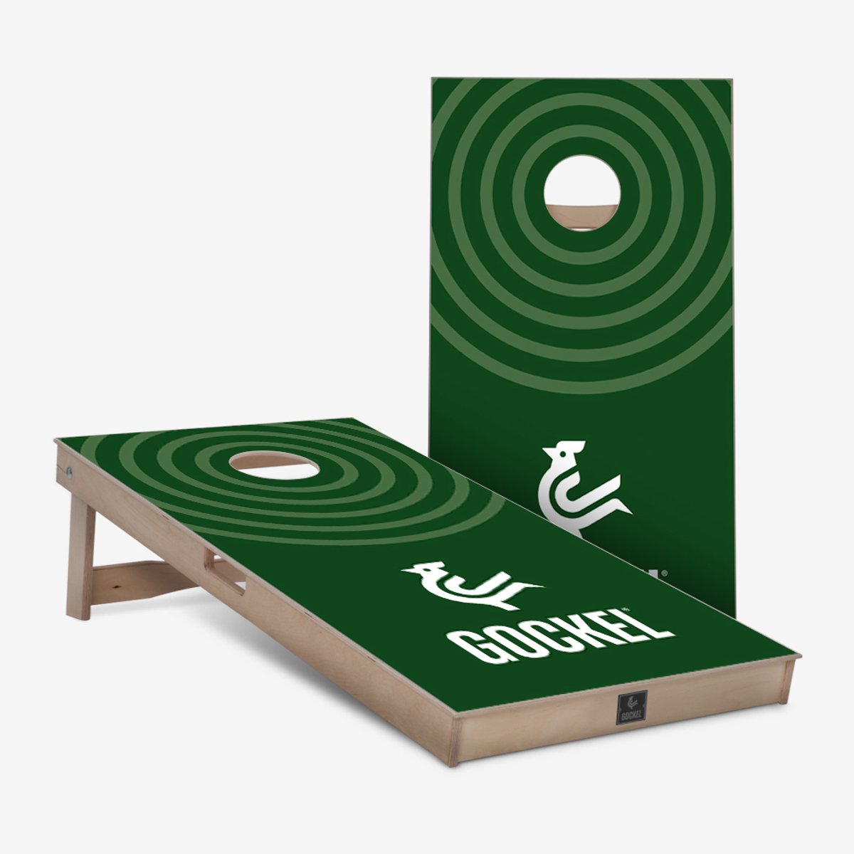 Gockel Original Cornhole Set - groene cirkels - 120 x 60 cm (100% berken multiplex - inclusief cornhole bags / zakjes)