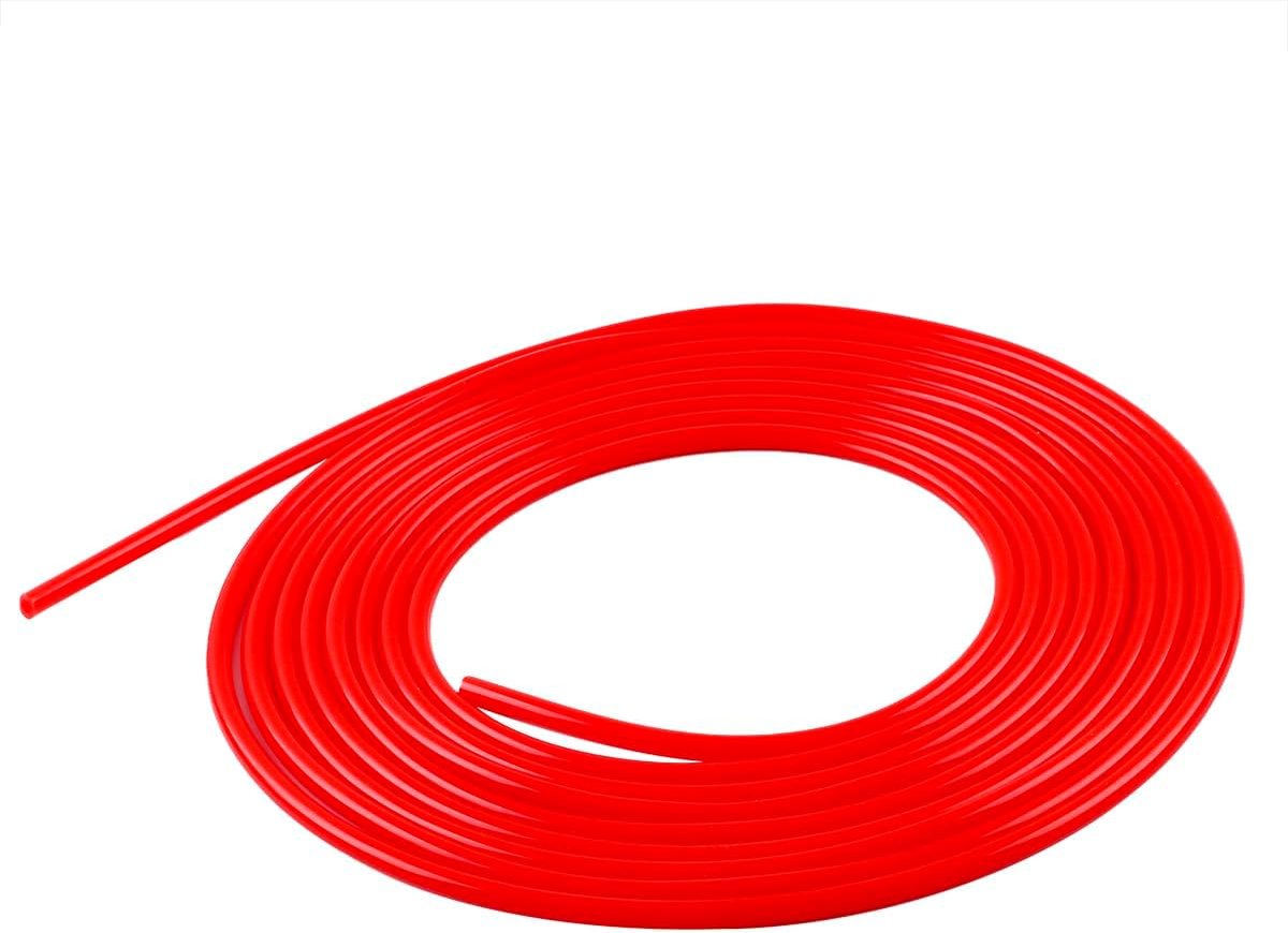 #Red Length 1m Hose Silicone Vacuum Hose Auto Suppression Hose Inner Diameter 4mm Outer Diameter 8mm Vacuum Silicone - ShopVlot