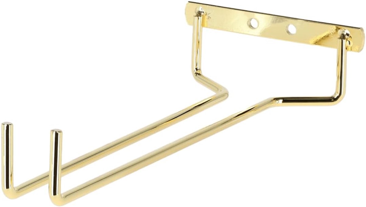 Glass rack wall 1 row - gold - ShopVlot