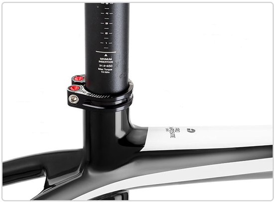 Fiets zadelklem van aluminium voor 34.9mm zadelpen van Fiets. — afbeelding 2