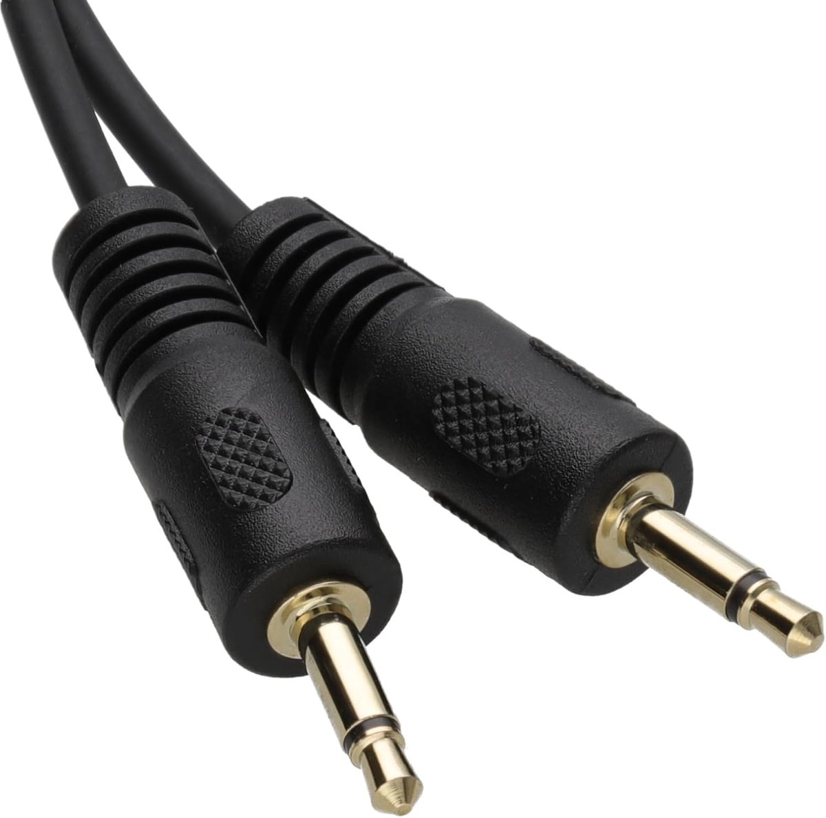 kenable Mono 3.5mm Jack Plug to Mono 3.5mm Jack Plug Cable Lead 2m Gold - ShopVlot