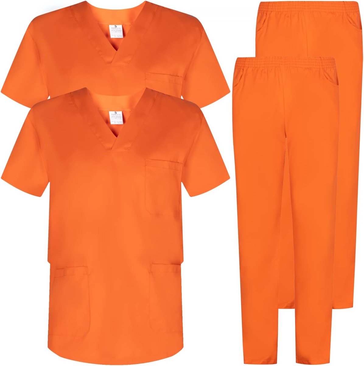 MISEMIYA - CASACA Y PANTALÓN SANITARIOS UNISEX UNIFORMES SANITARIOS MEDICOS ENFERMERA DENTISTAS 817-8312, orange - ShopVlot