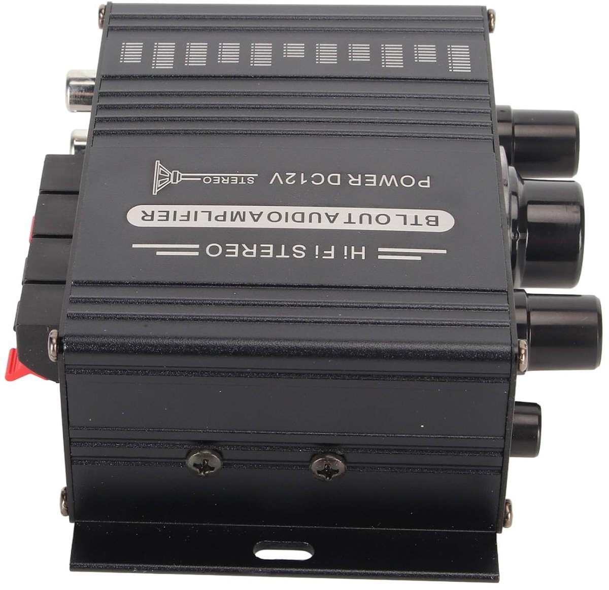 Bluetooth 5.0 Power Amplifier, 200 W Stereo Audio Amplifier, Integrated Amplifier Mini HiFi Class D with 2 Channels - ShopVlot