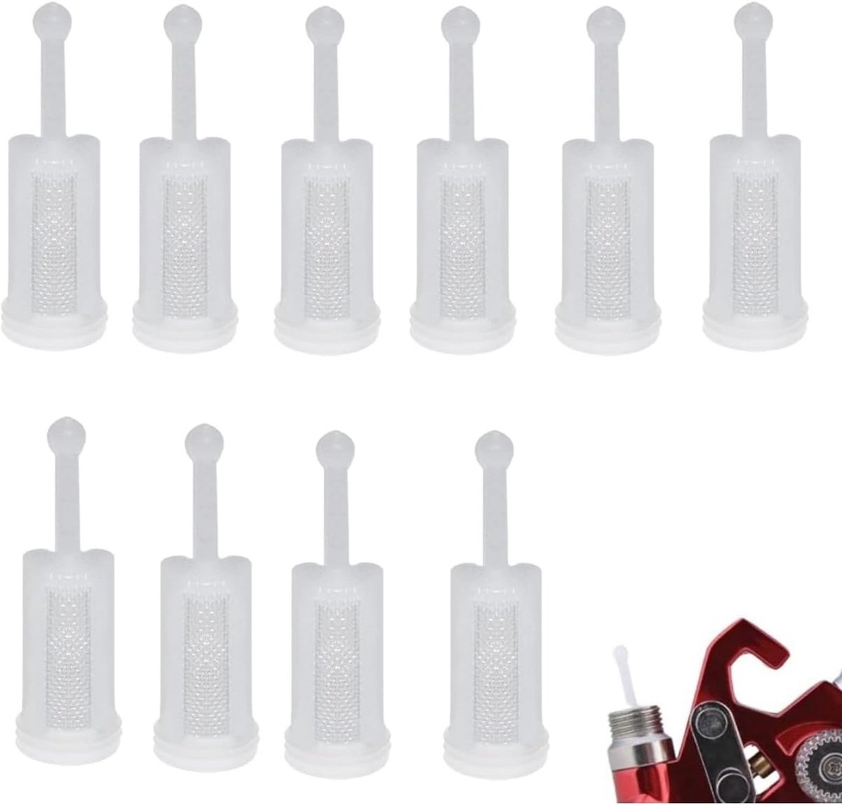 Gravity Paint Filter, Pack of 10 Universal Filters HVLP Fine Mesh for Spray Gun, Compatible with Gravity Car Paint - ShopVlot